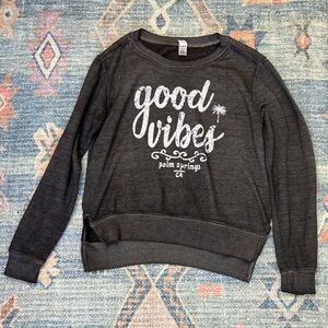 Good Vibes Women's Gray Sweater